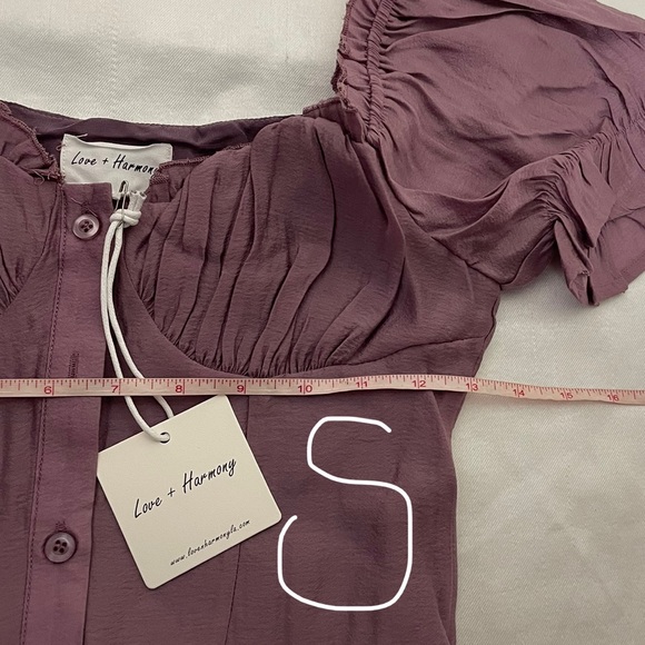 NEW Love Harmony button down dress purple lilac S;M;L womens - Picture 6 of 12